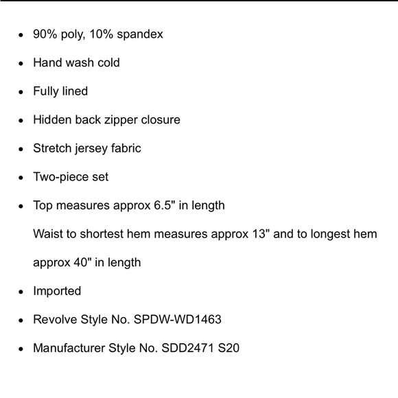 Revolve Superdown Lydia Maxi skirt set - Picture 4 of 4